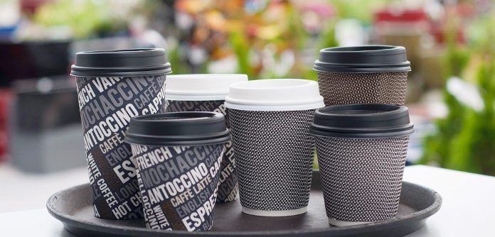Pahare de hârtie reciclabilă cu un singur strat pentru produse lactate pahare de unică folosință1