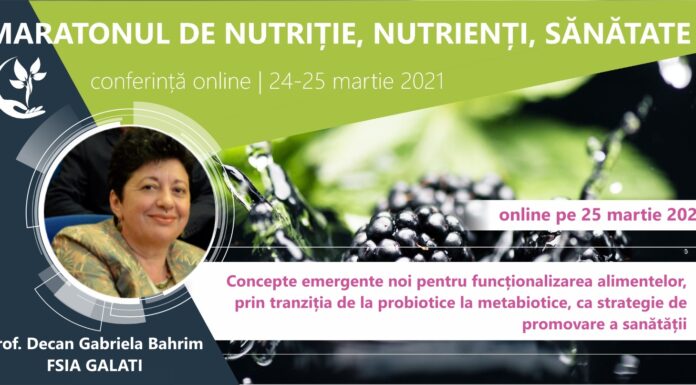NNS 2021: Obținerea de ingrediente și alimente funcționale prin concepte moderne alimente funcționale