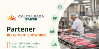 Calculează Emisii, companie românească de consultanță în sustenabilitate, partener al 🫐 ROA SHOW 2026