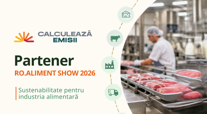 Calculează Emisii, companie românească de consultanță în sustenabilitate, partener al 🫐 ROA SHOW 2026