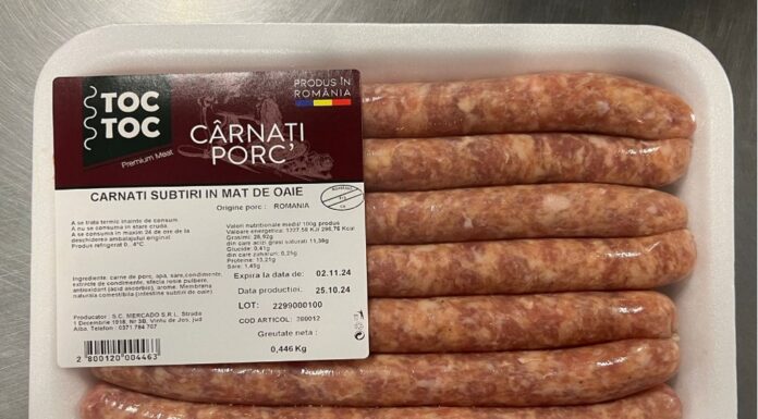 Un produs ultrafresh din carne de porc intră în competiția “Ora de bun gust” – premiile Gustul Ales 2024