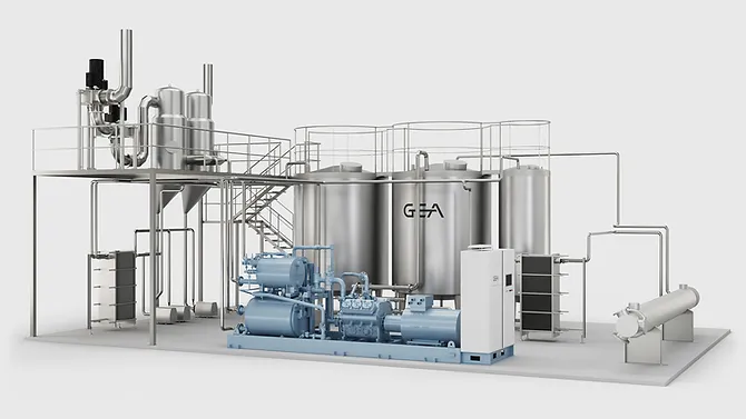 Evaporator de lactate fără carbon pentru a reduce costurile cu energie și emisiile Evaporator GEA