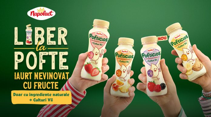 FrieslandCampina România intră în competiția Ora de bun gust ☀️ premiile Gustul Ales 2026 cu noua gamă de iaurt de băut Napolact Pofticios
